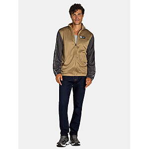 Russell Athletic Men's Polyester Tricot Jacket Taupe LARGE $10.33