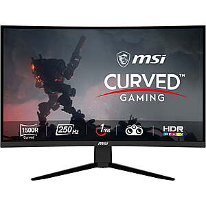 $129 Sams Club MSi 31.5" Curved FHD Display, 250Hz 1ms, Gaming Monitor