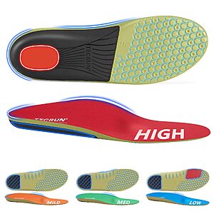 TECRUN Plantar Fasciitis Insole Arch Support Inserts STARTING AT $7.49 AC