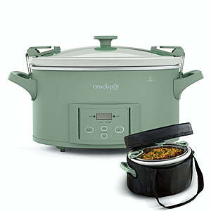 Crock-Pot 7-Quart Cook & Carry Programmable Large Slow Cooker with Insulated Thermal Bag $44.99