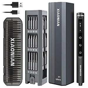 76-in-1 Electric Precision Screwdriver Set w/ 5 Torque Settings, USB-C Charging & LED $19.99 + Free Shipping w/ Prime or on $35+