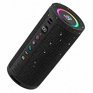 BassBloom ROAR 3 Portable Bluetooth Speaker,IPX6 Waterproof,20W $11.99