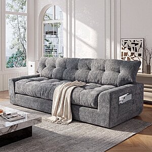 BEHOST 75.6" 3 Seater Sofa Couch for Living Room, Boneless Couch with Extra Deep Seats $255.99 + Free Shipping