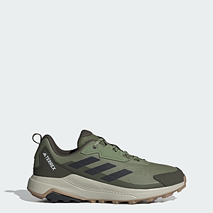 adidas men Terrex Anylander Hiking Shoes (Tent Green / Carbon / Olive Strata) $38