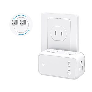 6-Outlet Trond 3-to-2 Prong Adapter w/ 360° Rotating Plug $6.99 & More + Free Shipping w/ Prime or on $35+