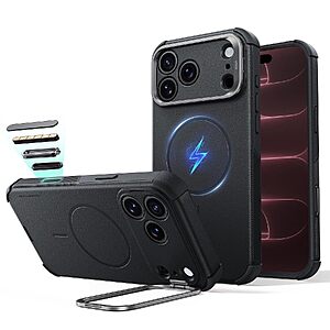 ESR Cyber Tough iPhone 18/17 Pro Max Case w/ Flex Stand (Black) $17.99 + Free Shipping w/ Prime or on $35+