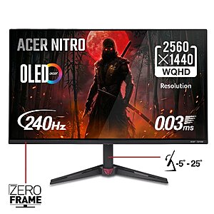 Acer Nitro VG277U Xbiip QD-OLED Gaming Monitor