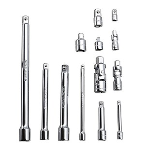 $13.99, Tractor Supply, JobSmart 1/4 in./3/8 in./1/2 in. Drive SAE Socket Accessory Set, 13 pc.
