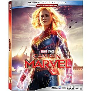 Captain Marvel Blu Ray + Digital HD $11.07 Amazon.com
