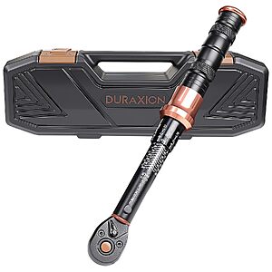 Duraxion 1/4" Drive 20-240 In-Lb Dual-Range Click Torque Wrench $19.97 + Free Shipping w/ Prime or on $35+