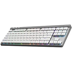 [AC] $71.99* | Logitech G515 Lightspeed TKL Wireless Gaming Keyboard (Linear) - White at Amazon