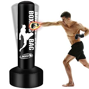 69" YORWHIN Freestanding Inflatable Punching Bag w/ Stand $15.49 + Free Shipping w/ Prime or on $35+