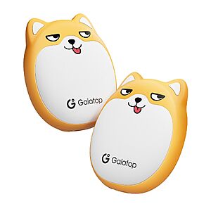 Gaiatop Rechargeable Hand Warmers 2 Pack, Cute Dog Magnetic Split Design $8.99
