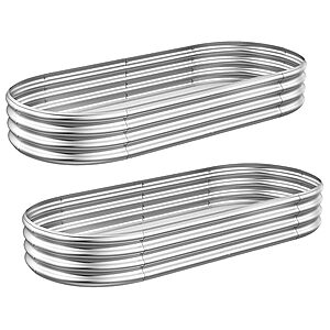 2-Pack 4' x 2' Gadi Galvanized Steel Raised Garden Bed $24.99 + Free Shipping w/ Prime or $6 Fee per Order