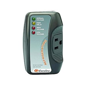 Exceline Voltage Surge Protector for Refrigerators $9.99 + Free Shipping w/ Prime or $6 Fee per Order