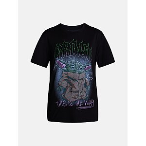 Star Wars The Mandalorian Women's Graphic Tee with Short Sleeves + more clearance tees $2.87+