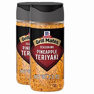 2-Pack 3.5-Oz McCormick Grill Mates Pineapple Teriyaki Grilling Seasoning $3.74 w/ S&S + Free Shipping w/ Prime or on $35+