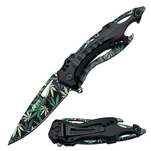 MTECH USA MT-A705 3.75" Half-Serrated Folding Knife w/ Glass Breaker $8.58 + Free Shipping w/ Prime or on $35+
