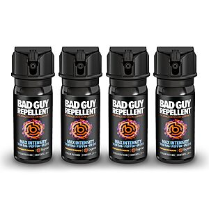 Byrna BGR MAX Pepper Spray 2 oz (4-Pack) $29.99 + Free Shipping w/ Prime or on $35+
