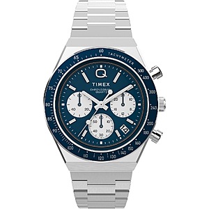 Timex Q Chronograph Stainless Steel 40mm Blue Dial Quartz Men's Watch (TW2W51600) $155 + $9.82 Shipping