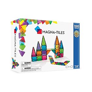 $71.99 | 100-Piece MAGNA-TILES Classic Magnetic Construction Set at Woot!
