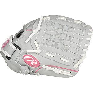 10" Rawlings Sure Catch Youth Fastpitch Softball Glove (Pink/Grey/White, RHT) $15.99 + Free Shipping w/ Prime or $6 Fee per Order