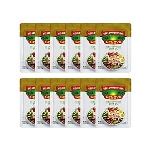 [SnS, AC] $13.87 | 12-Pack 2.5-Oz Genova Premium Yellowfin Tuna in Olive Oil at Amazon ($1.16 each)