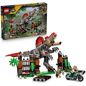 $59.99 | 820-Piece LEGO Jurassic World: Jurassic Park III - Spinosaurus Dinosaur Escape (77982, 2026) at Amazon