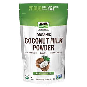 [NEW, SnS] $7.83 | 12-Oz NOW Foods, Organic Coconut Milk Powder at Amazon