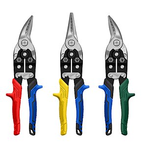 Kobalt 3-Piece Carbon Steel Snips Set $19.98 + Free Store Pickup at Lowe's or Free Shipping on $35+