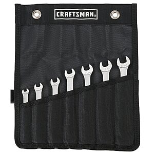 $14.98, Lowe's, CRAFTSMAN 7 -Piece Set 12-point metric or SAE Combination Wrench Includes Soft Case