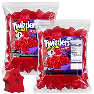 $8.09 S&S AMZ 9oz Bag. 2 Packs of Licorice Candy, Spooky TwizzlerGhosts in a Variety of Fun Shapes,
