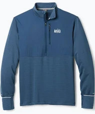 REI Co-op Men's Swiftland Thermal Running Half-Zip Pullover (Blue or Black, Limited Sizes) $26.93 + Free Shipping w/ REI Membership or on $100+