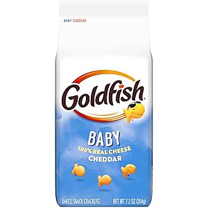 7.2-Ounce Goldfish Baby Cheddar Cheese Crackers $1.42 at Amazon w/ S&S