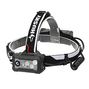 YMMV Husky 2200 Lumens Dual Power LED Rechargeable Autofocusing Headlamp @ Home Depot $24.88