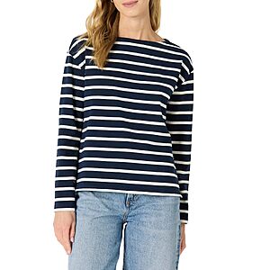$3.99 to $5.70 Amazon Essentials Women's Cotton Long-Sleeve Boatneck Top