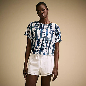 CALIA Women's Exhale Crossover Tee (Darker Ardosia Tie Dye) $6.73 + Free Shipping