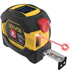 LEXIVON 2-in-1 Digital Laser Tape Measure w/ 130ft Laser Distance Meter & 16ft AutoLock Tape (LX-201) $38.98 + Free Shipping