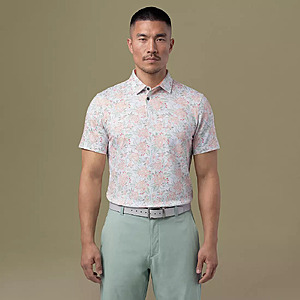 VRST Men's Golf Pivot Printed Polo (2 Colors) $13.48 + Free Shipping