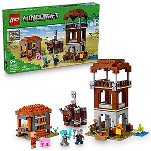 665 Pcs LEGO Minecraft The Pillager Outpost and Ravager (21278) $51.99 + Free Shipping at Target