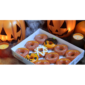 TODAY ONLY! $13 KRISPY KREME  Jacked Up Halloween Inspired Dozen Doughnuts
