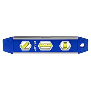 Kobalt Plastic 9.00-in 3 Vial Magnetic Torpedo level in Blue @ Lowe’s $6.98
