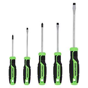 CRAFTSMAN Green 5 -Piece Assorted Magnetic Assorted Screwdriver Set @ Lowe’s $10.98
