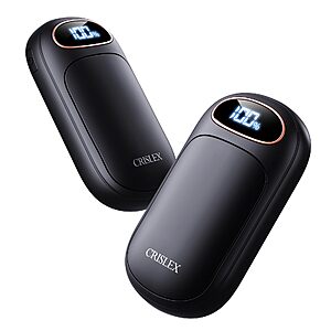 CRISLEX Hand Warmers Rechargeable 2 Pack with Smart LED Display - $9.99 AC