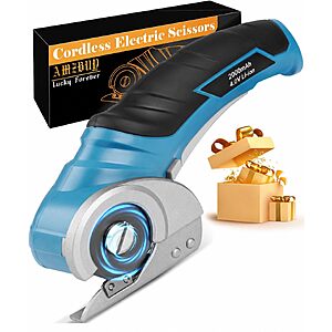 AMZBUY Cordless Electric Scissors (Dark Blue) $14.99 + Free Shipping w/ Prime or on $35+