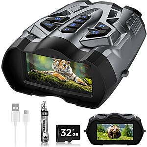 WISHBETY 4K Night Vision Binoculars $54