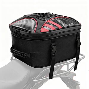 MDSTOP Motorcycle Tail Bag, Dual Use Seat Helmet Bag Backpack - $27.99 AC