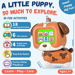Kids Interactive Puppy Toy, Smart Electronic Dog with Color Screen, Toddler Toy $18.49