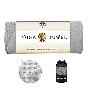 Amazon – HAPBEAR 24" x 72" Non-Slip Hot Yoga Towel - $9.99 w/ Code