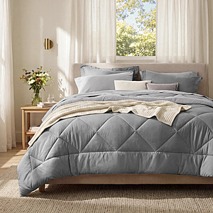 7-Piece Bedsure Queen Reversible Bed-in-a-Bag Set w/ Comforter, Sheets, Pillowcases & Shams (Grey) $28.79 + Free Shipping on $35+